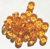 25 4x8mm Faceted Topaz Rondelle Beads